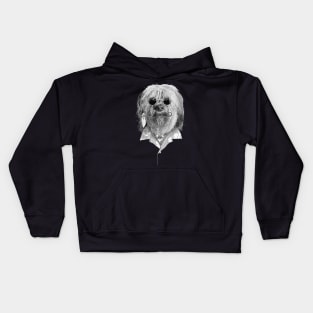 Hippie Surf Dog Kids Hoodie